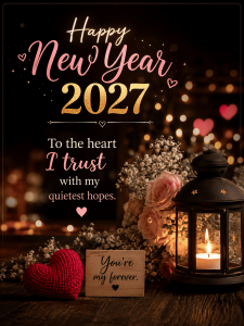 Happy New Year 2027 quote with love