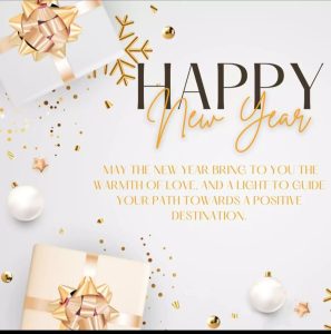 Elegant New Year message design