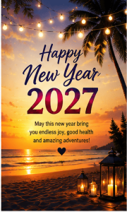 Happy New Year 2027 gold theme image