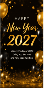 Happy New Year 2027 happy moments