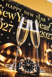 Happy New Year 2027 festive celebration