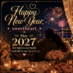 Happy New Year 2027 love wishes