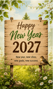Happy New Year 2027 luxury wallpaper