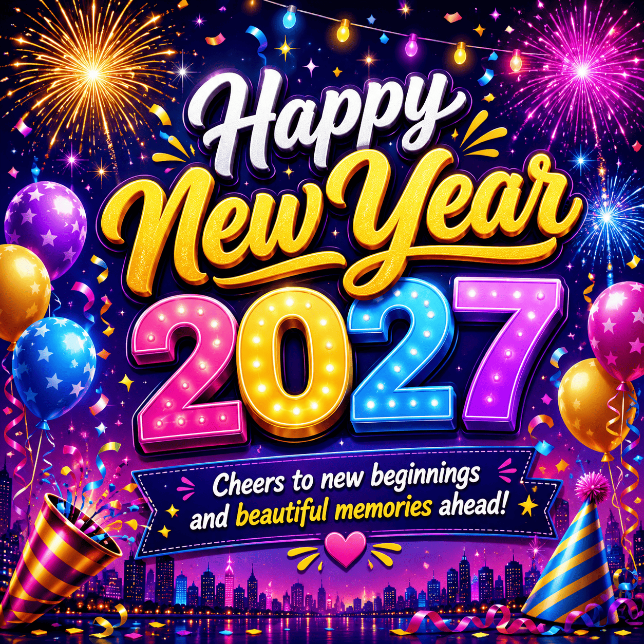 Happy New Year 2027 inspirational quote