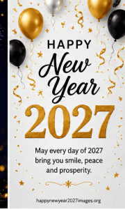 Happy New Year 2027 celebration photo