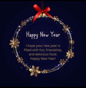 New Year message filled with happiness