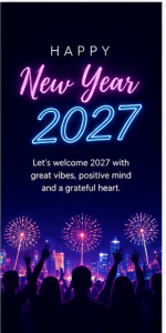 Happy New Year 2027 HD wallpape