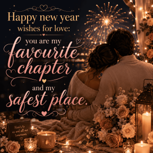Happy New Year 2027 elegant wishes card