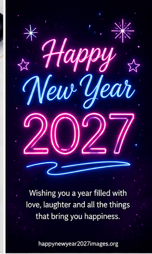 Happy New Year 2027 celebration greeting