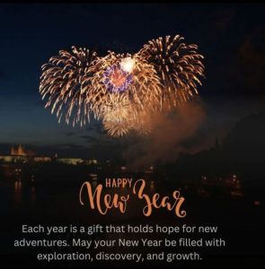 Meaningful greeting to welcome 2027