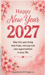 Happy New Year 2027 joyful celebration