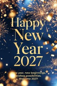 Heartwarming Happy New Year 2027 message