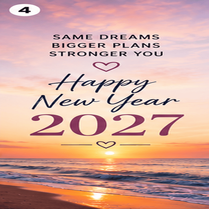 Beautiful New Year 2027 celebration post