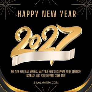New Year celebration caption for social media