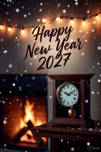 Colorful Happy New Year 2027 celebration image