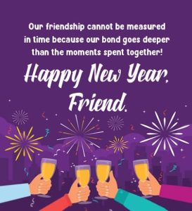 Happy New Year 2027 friendship status