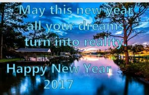 Happy New Year 2027 greetings with sparkling lights