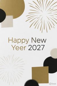 Happy New Year 2027 greetings for friends