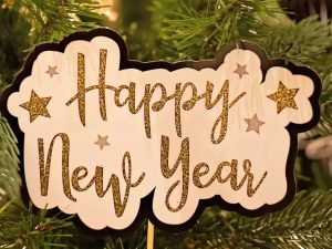 Happy New Year 2027 festive wallpaper
