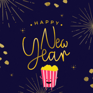 Animated fireworks display for a joyful celebration