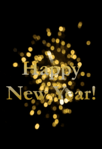 Sparkling new beginnings greeting for 2027