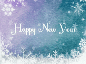 Festive animated greeting card for the new year