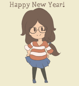 Happy New Year 2027 animated greeting with fireworks