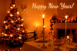 Colorful celebration scene with a glowing 2027 design